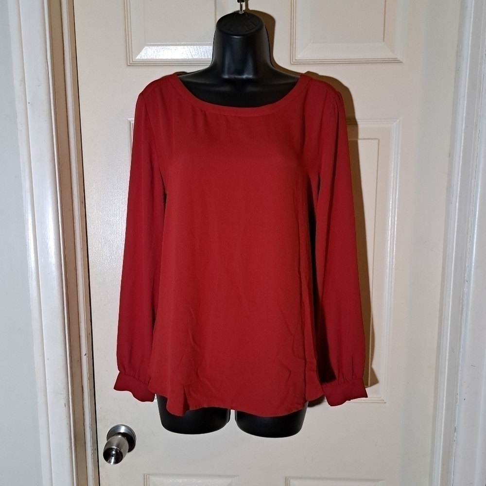 Loft small red blouse